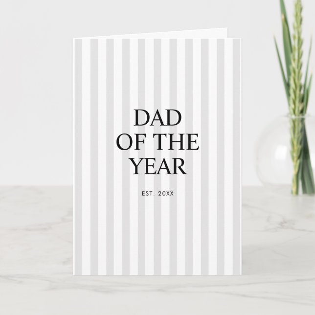 Carte Papa de l'Année Établie Père (Devant)