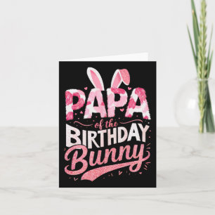 Carte Papa De L'Anniversaire Bunny Famille Correspondant