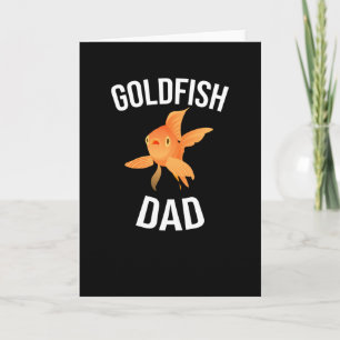 Carte Papa de poisson rouge Oiseaux d'or Père Aquarist