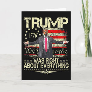 Carte Papa Drapeau Américain Trump Avait Raison Sur Tout