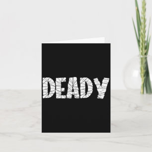 Carte Papa drôle d'Halloween Mummy mort drôle d'Hallowee