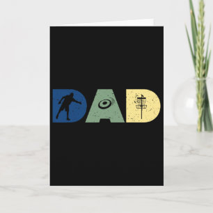 Carte Papa drôle joueur de golf à disque Sport Fête des 