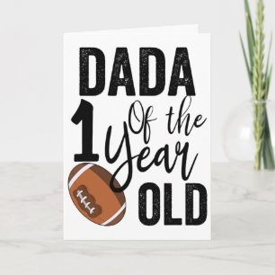 Carte Papa du bébé de 1 an Footll 1ère année en bas Anni