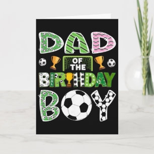 Carte Papa du garçon qui fête son anniversaire Joueur de