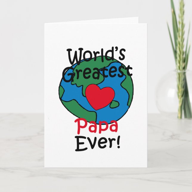 Carte Papa du Monde au Coeur Exceptionnel (Devant)