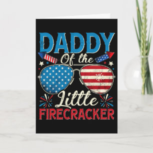 Carte Papa du petit pétard 4 juillet Papa Da