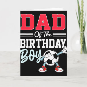 Carte Papa du t-shirt garçon d'anniversaire Foot Famille