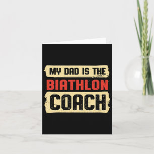 Carte Papa Est Le Biathlon Coach Fête des pères Biathlèt
