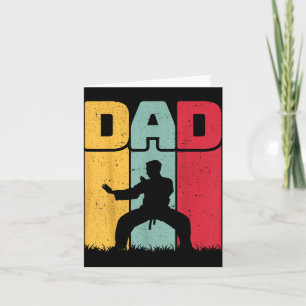 Carte Papa - Fête des Pères Arts Martiaux Taekwondo Kara