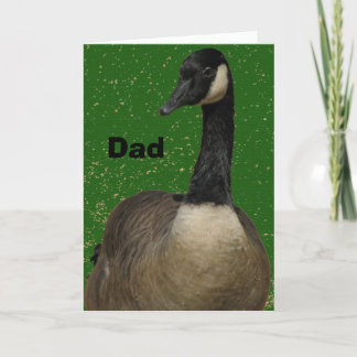 Carte Papa Fête des pères canadienne d'oie
