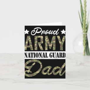 Carte Papa fier de la Garde nationale de l'armée Famille