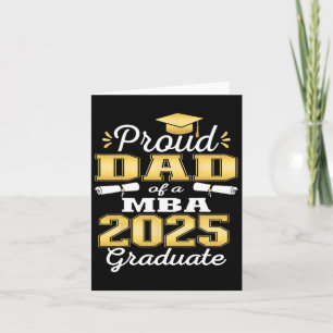 Carte Papa fier de la promotion 2025 M Diplômé Famille d