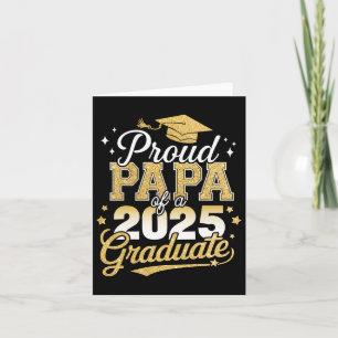 Carte Papa fier d'un diplômé de la promotion 2025 Senior