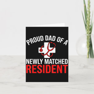 Carte Papa fier d'un jour de match de résident nouvellem