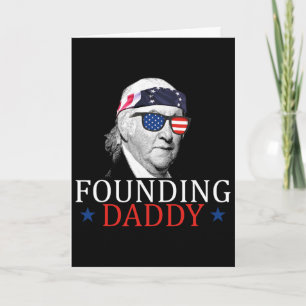 Carte Papa fondateur Paul Revere 4 juillet