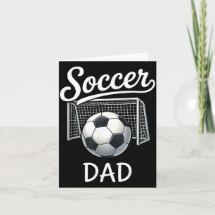 Carte Papa foot rétro Ensemble Famille Sport Jour de mat