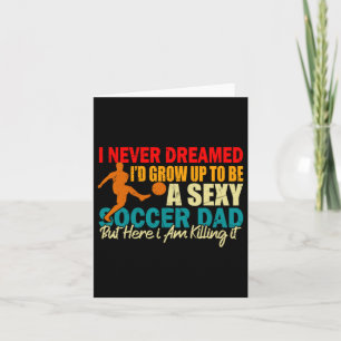 Carte Papa footballeur cadeau drôle Fête des Pères amate