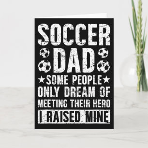 Carte Papa footballeur fier d'un papa joueur de foot foo