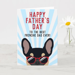 Carte Papa Frenchie de la Fête des Pères Bouledogue Fran