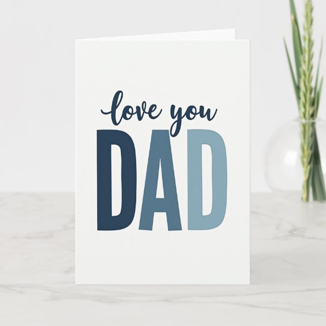 Carte Papa Graduation Navy (Devant)