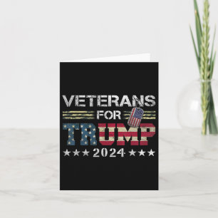 Carte Papa Grand-Père Anciens Combattants Pour Trump 202