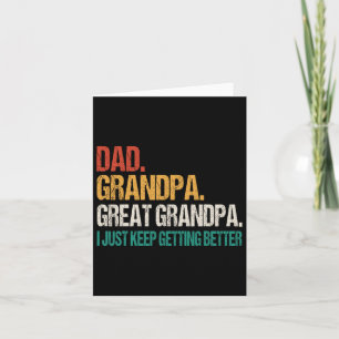 Carte Papa Grand-Père Grande Fête des pères Grand-Père P