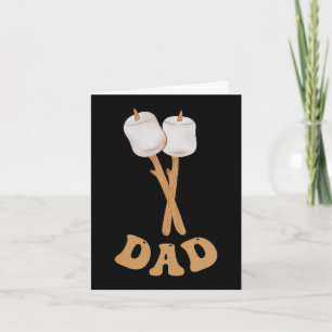 Carte Papa guimauve campeur heureux 1er anniversaire cam