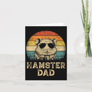 Carte Papa Hamster Vintage Amoureux des hamsters Papa Pa