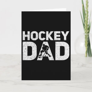 Carte Papa hockey Joueur de hockey Fête des pères Amateu