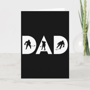 Carte Papa hockey - Maillot de hockey sur glace et cadea