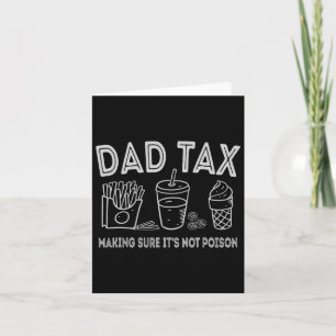 Carte Papa Impôt S'assurer que ce n'est pas Poison Fête