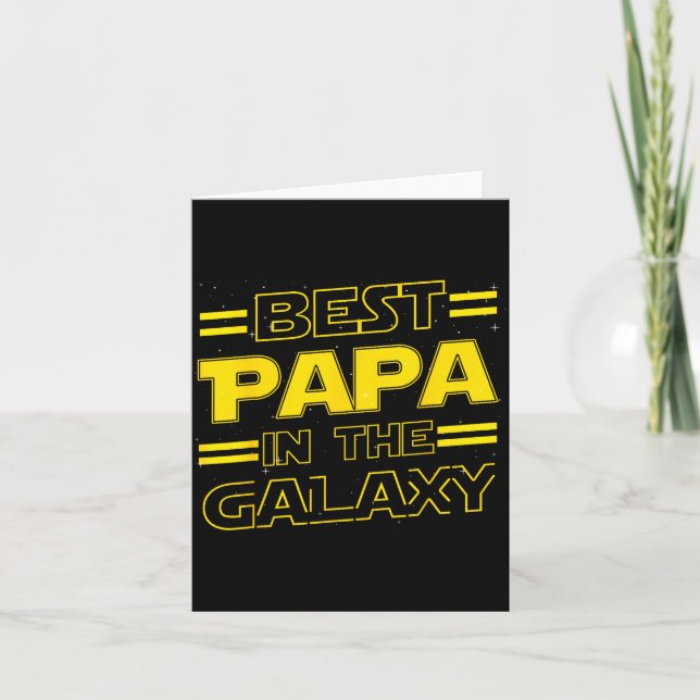 Carte Papa In The Galaxy Funny Fathers Day Gift For Men  (Devant)
