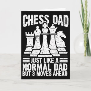 Carte Papa joueur d'échecs drôle amateurs d'échecs pièce