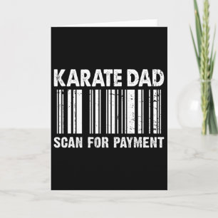 Carte Papa Karaté Scan Pour Paiement Rcode Fête Des Père