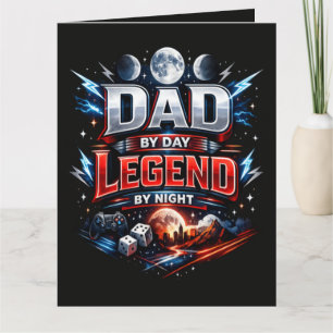 Carte Papa le jour, légende la nuit - Papa joueur épique