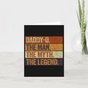 Carte Papa le mec le mythe la légende drôle rétro Fa