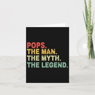 Carte Papa L'Homme La Légende Le Mythe Cadeau De La Fête
