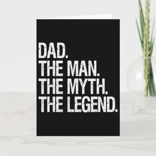 Carte Papa l'homme le mythe la légende Cadeau drôle de p