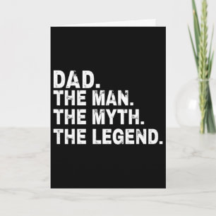 Carte Papa L'homme Le Mythe La Légende Cadeau Fête Des P