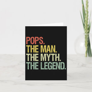 Carte Papa L'Homme Le Mythe La Légende Cadeau pour Papa 