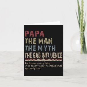 Carte Papa L'Homme Le Mythe L'Influence Byd Chemise Fath