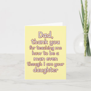 Carte Papa Merci De M'avoir Appris À Être Un Homme
