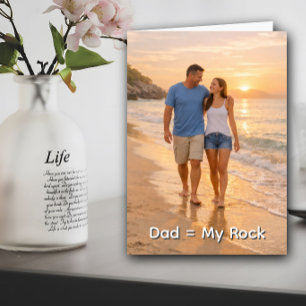 Carte Papa, Mon Rocher Coucher de soleil sur la plage Fê