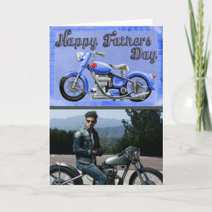 Carte Papa motard Photo de joyeuse fête des pères