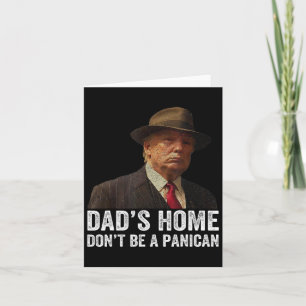 Carte Papa n'est pas à la maison d'un panier Amusant Tru