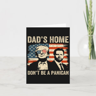 Carte Papa n'est pas à la maison d'un panier Amusant Tru