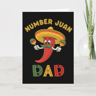 Carte Papa numéro un Drôle de fête des pères mexicain Ju
