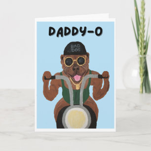 Carte Papa-O Joyeux Anniversaire Pit Bull Motard