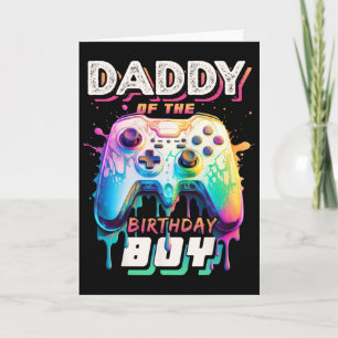 Carte Papa Of Anniversaire Garçon Matching Vidéo Jeu Bir