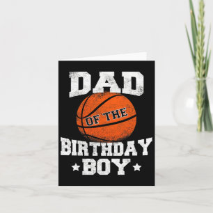 Carte Papa Of The Birthday Boy Bysketbyll Père Daddy Fu